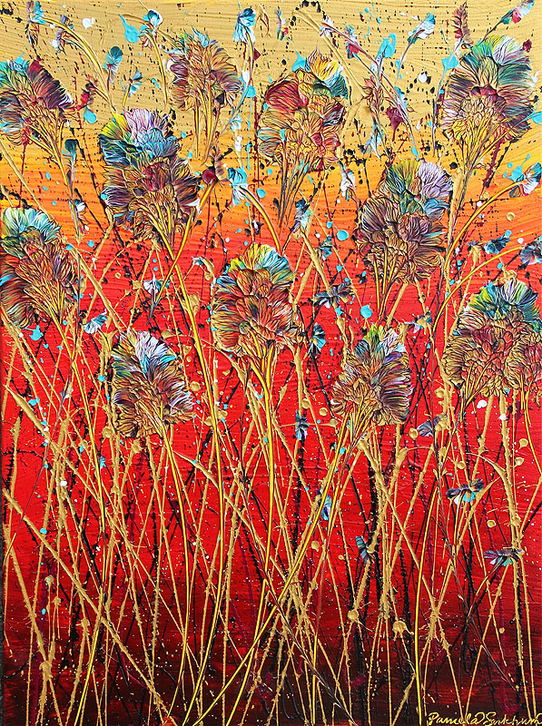 Pamela Sukum - Bamboo Amonst the Oaks 5 limited edition print on canvas